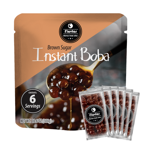 Instant Tapioca Pearls for Bubble Tea & Milk 6 servings - 1 Pack